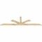 Ekena Millwork Richland Rough Sawn Timber Gable Bracket, Douglas Fir, 96"W x 28"H x 2"D x 4"F, 7/12 Pitch GBW096X28X0204RIC00RDF - alternate 3